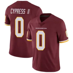 Men's Fentrell Cypress II Washington Commanders No.0 Limited Burgundy Team Color Vapor Untouchable Jersey