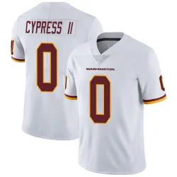 Men's Fentrell Cypress II Washington Commanders No.0 Limited Vapor Untouchable Jersey - White