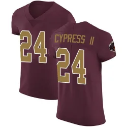 Men's Fentrell Cypress II Washington Commanders No.24 Elite Burgundy Alternate Vapor Untouchable Jersey