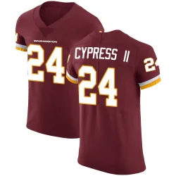 Men's Fentrell Cypress II Washington Commanders No.24 Elite Burgundy Team Color Vapor Untouchable Jersey