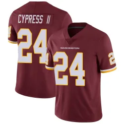 Men's Fentrell Cypress II Washington Commanders No.24 Limited Burgundy Team Color Vapor Untouchable Jersey