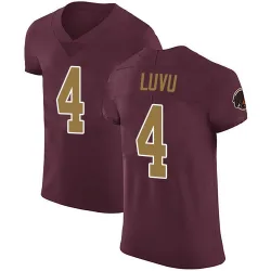 Men's Frankie Luvu Washington Commanders No.4 Elite Burgundy Alternate Vapor Untouchable Jersey