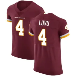 Men's Frankie Luvu Washington Commanders No.4 Elite Burgundy Team Color Vapor Untouchable Jersey