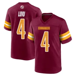 Men's Frankie Luvu Washington Commanders No.4 Game Burgundy Jersey