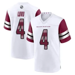 Men's Frankie Luvu Washington Commanders No.4 Game Jersey - White