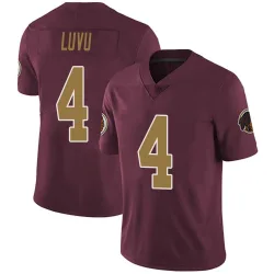 Men's Frankie Luvu Washington Commanders No.4 Limited Burgundy Alternate Vapor Untouchable Jersey