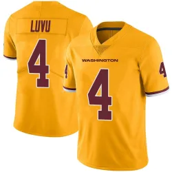 Men's Frankie Luvu Washington Commanders No.4 Limited Color Rush Jersey - Gold