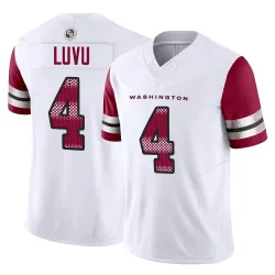 Men's Frankie Luvu Washington Commanders No.4 Limited Vapor F.U.S.E. Jersey - White