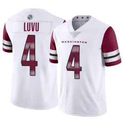 Men's Frankie Luvu Washington Commanders No.4 Limited Vapor Jersey - White