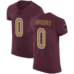 Men's Ja'Corey Brooks Washington Commanders No.0 Elite Burgundy Alternate Vapor Untouchable Jersey