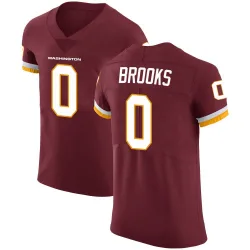 Men's Ja'Corey Brooks Washington Commanders No.0 Elite Burgundy Team Color Vapor Untouchable Jersey