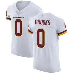 Men's Ja'Corey Brooks Washington Commanders No.0 Elite Vapor Untouchable Jersey - White