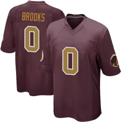 Men's Ja'Corey Brooks Washington Commanders No.0 Game Burgundy Alternate Jersey
