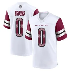 Men's Ja'Corey Brooks Washington Commanders No.0 Game Jersey - White