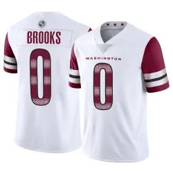 Men's Ja'Corey Brooks Washington Commanders No.0 Limited Vapor Jersey - White