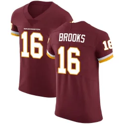 Men's Ja'Corey Brooks Washington Commanders No.16 Elite Burgundy Team Color Vapor Untouchable Jersey