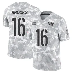 Men's Ja'Corey Brooks Washington Commanders No.16 Limited 2024 Salute to Service Jersey - Arctic Camo
