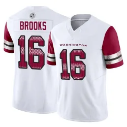 Men's Ja'Corey Brooks Washington Commanders No.16 Limited Vapor F.U.S.E. Jersey - White