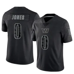 Men's Jacoby Jones Washington Commanders No.0 Limited Reflective Jersey - Black
