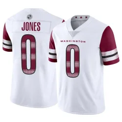 Men's Jacoby Jones Washington Commanders No.0 Limited Vapor Jersey - White