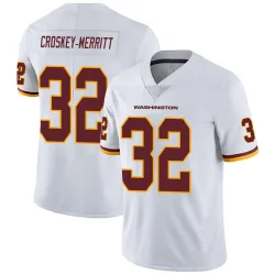 Men's Jacory Croskey-Merritt Washington Commanders No.32 Limited Vapor Untouchable Jersey - White