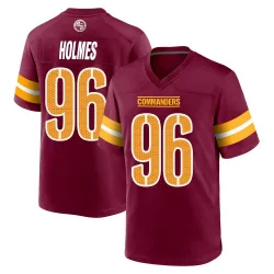 Men's Jalyn Holmes Washington Commanders No.96 Game Burgundy Jersey