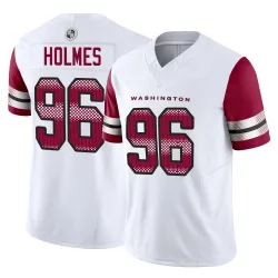 Men's Jalyn Holmes Washington Commanders No.96 Limited Vapor F.U.S.E. Jersey - White