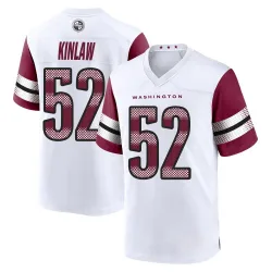 Men's Javon Kinlaw Washington Commanders No.52 Game Jersey - White