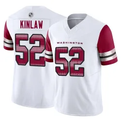 Men's Javon Kinlaw Washington Commanders No.52 Limited Vapor F.U.S.E. Jersey - White