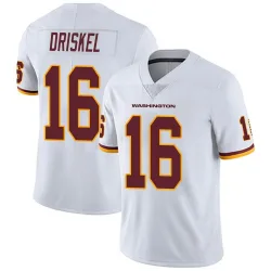 Men's Jeff Driskel Washington Commanders No.16 Limited Vapor Untouchable Jersey - White