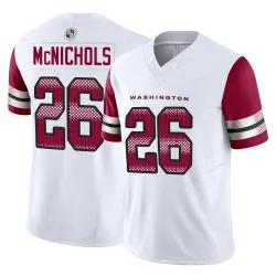 Men's Jeremy McNichols Washington Commanders No.26 Limited Vapor F.U.S.E. Jersey - White