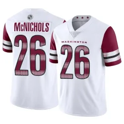 Men's Jeremy McNichols Washington Commanders No.26 Limited Vapor Jersey - White
