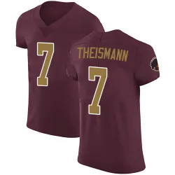 Men's Joe Theismann Washington Commanders No.7 Elite Burgundy Alternate Vapor Untouchable Jersey