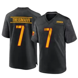 Men's Joe Theismann Washington Commanders No.7 Game Alternate Jersey - Black