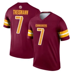 Men's Joe Theismann Washington Commanders No.7 Legend Burgundy Jersey