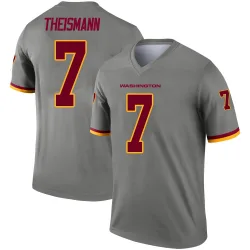 Men's Joe Theismann Washington Commanders No.7 Legend Inverted Jersey - Gray