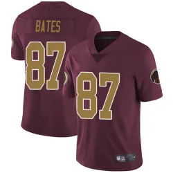 Men's John Bates Washington Commanders No.87 Limited Burgundy Alternate Vapor Untouchable Jersey
