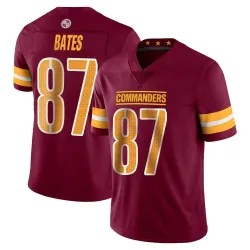 Men's John Bates Washington Commanders No.87 Limited Vapor Burgundy Jersey