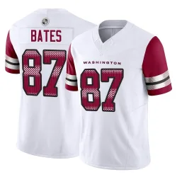 Men's John Bates Washington Commanders No.87 Limited Vapor F.U.S.E. Jersey - White