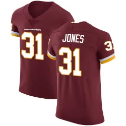Men's Jonathan Jones Washington Commanders No.31 Elite Burgundy Team Color Vapor Untouchable Jersey