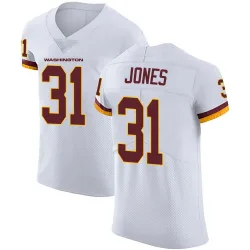 Men's Jonathan Jones Washington Commanders No.31 Elite Vapor Untouchable Jersey - White
