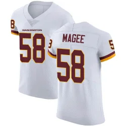 Men's Jordan Magee Washington Commanders No.58 Elite Vapor Untouchable Jersey - White
