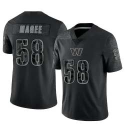 Men's Jordan Magee Washington Commanders No.58 Limited Reflective Jersey - Black