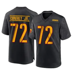 Men's Josh Conerly Jr. Washington Commanders No.72 Game Alternate Jersey - Black