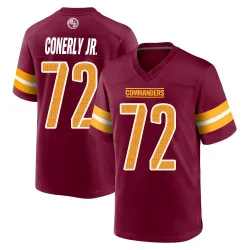 Men's Josh Conerly Jr. Washington Commanders No.72 Game Burgundy Jersey
