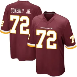 Men's Josh Conerly Jr. Washington Commanders No.72 Game Burgundy Team Color Jersey
