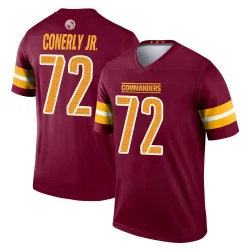 Men's Josh Conerly Jr. Washington Commanders No.72 Legend Burgundy Jersey