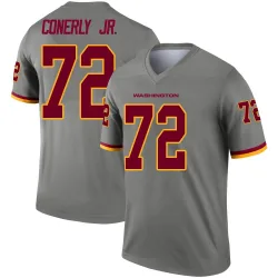 Men's Josh Conerly Jr. Washington Commanders No.72 Legend Inverted Jersey - Gray