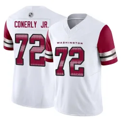 Men's Josh Conerly Jr. Washington Commanders No.72 Limited Vapor F.U.S.E. Jersey - White