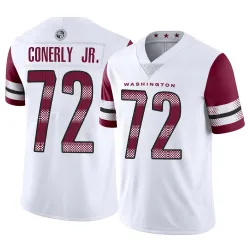 Men's Josh Conerly Jr. Washington Commanders No.72 Limited Vapor Jersey - White